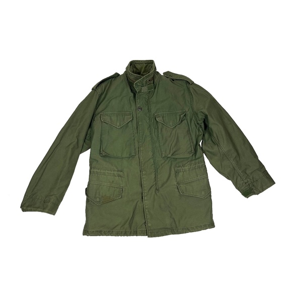Vintage Alpha Industries Vietnam M65 Field Jacket Green Military OG-107 - Picture 1 of 5